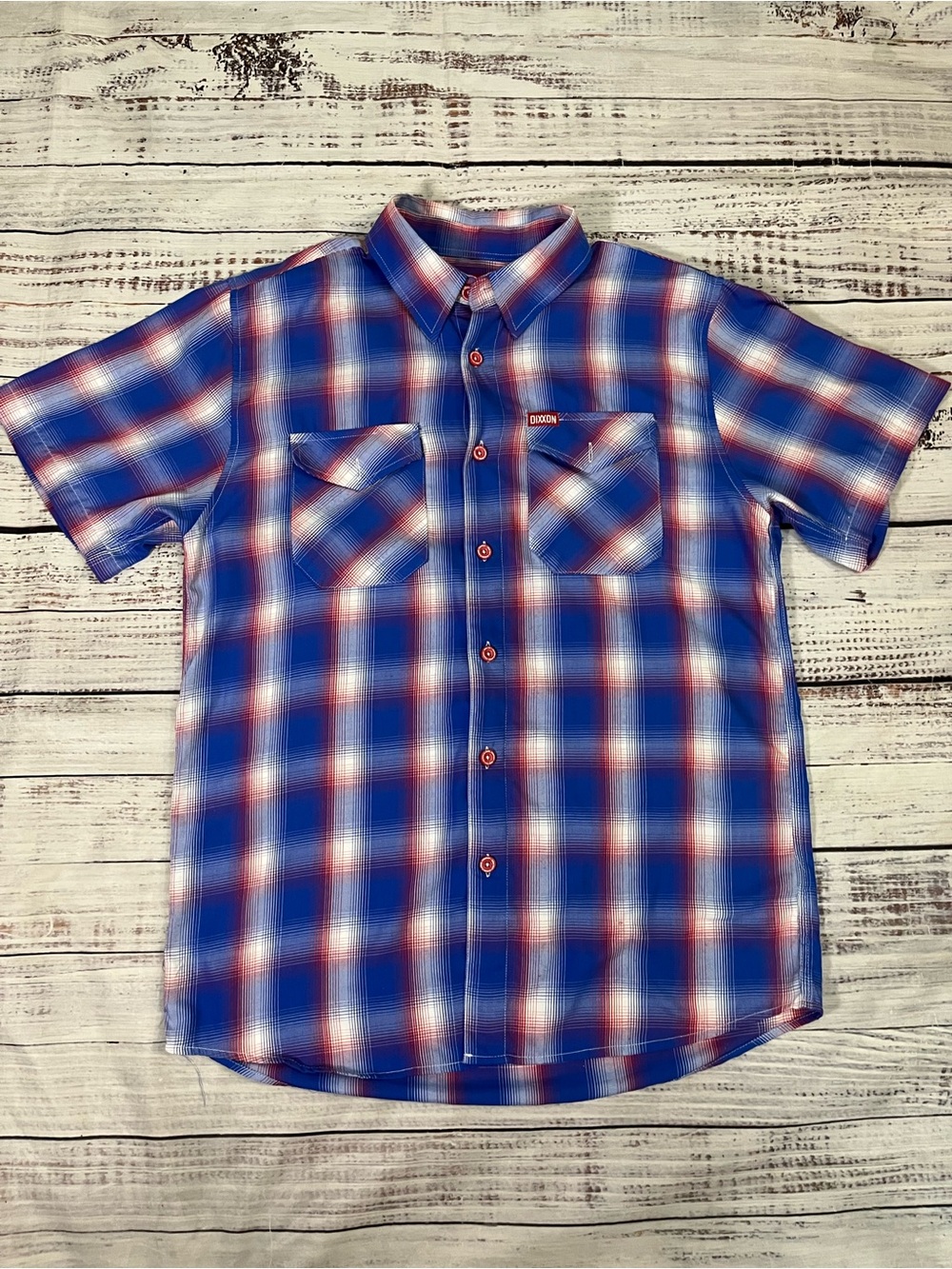 Dixxon Flannel Co The Glory Men’s Plaid Short Sleeve Bamboo Shirt Sz M